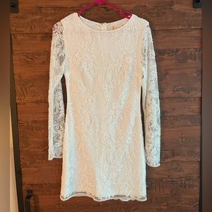 Altar’d State White Sequin Dress Size Medium